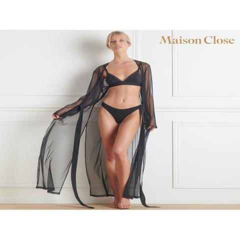 Déshabillé Long Madame Rêve Noir