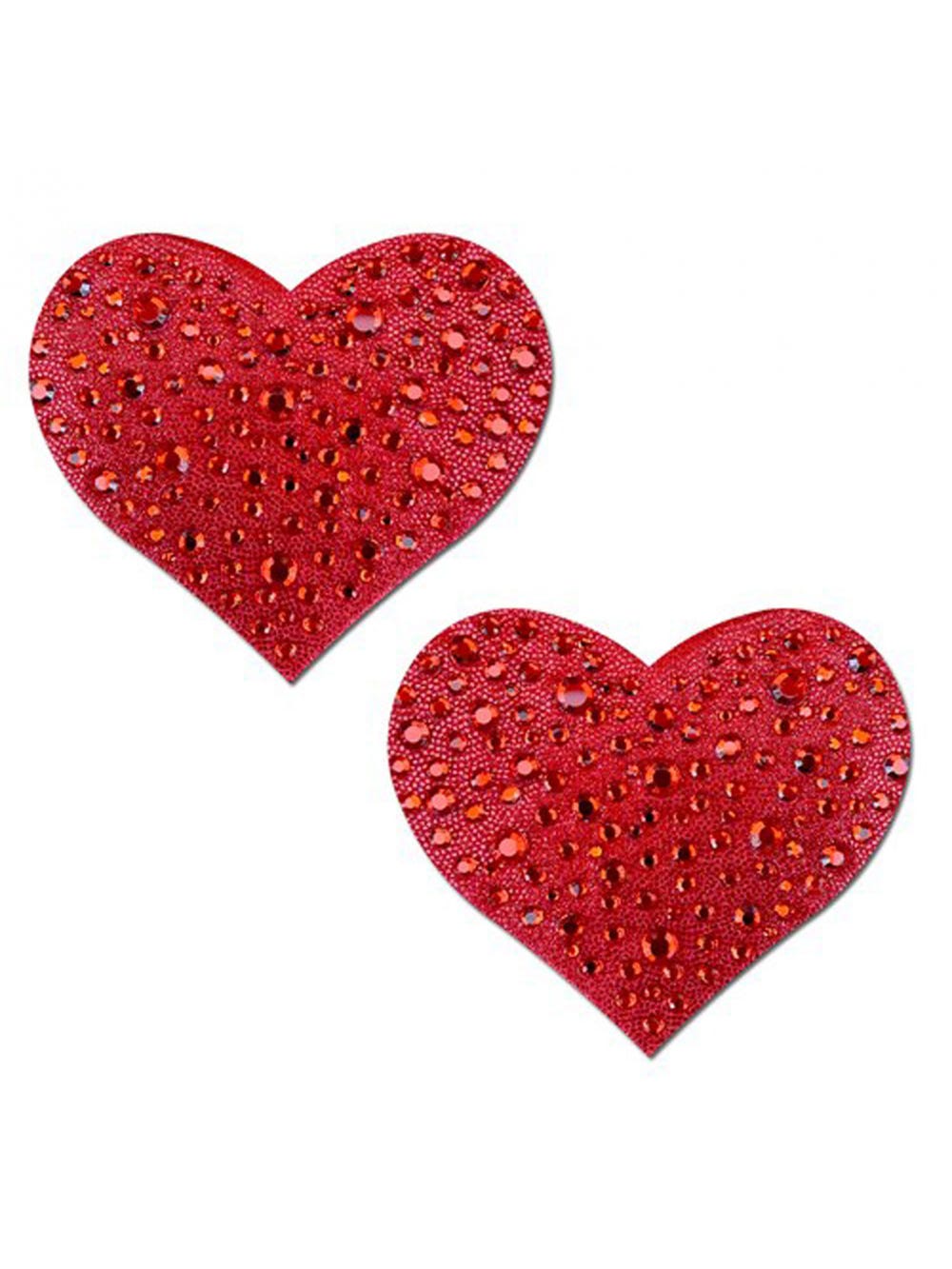 Caches-Tétons Coeur Cristal Rouge main product photo