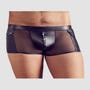 Boxer Wetlook Boutons Pressions Noir
