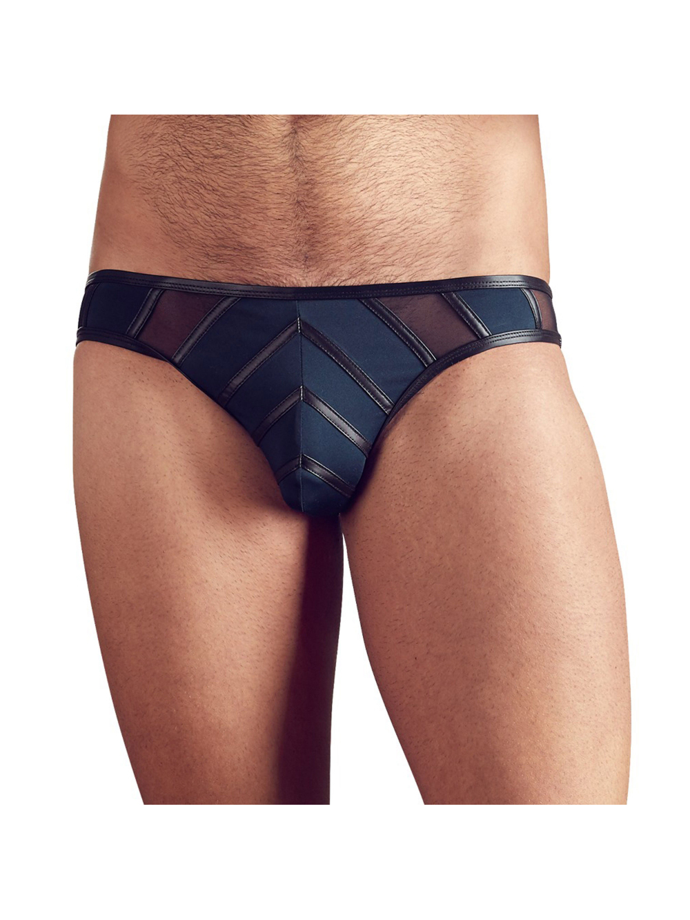 Slip Rayures Noir & Bleu