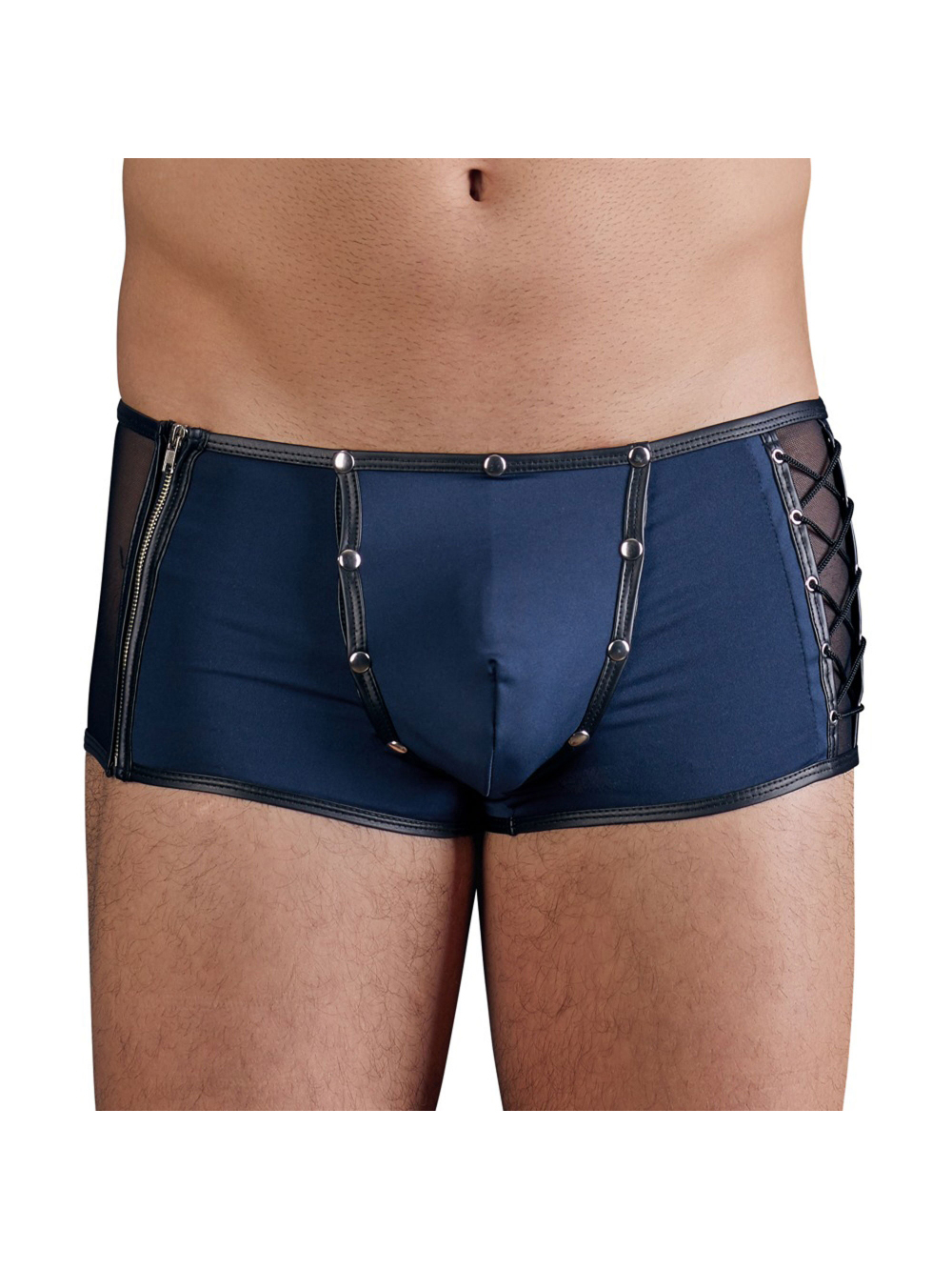 Boxer Pochette Boutonnée Bleu main product photo