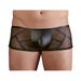Boxer Wetlook Semi-Transparent Noir