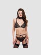 Ensemble Dentelle & Lanières 4 Pièces Noir