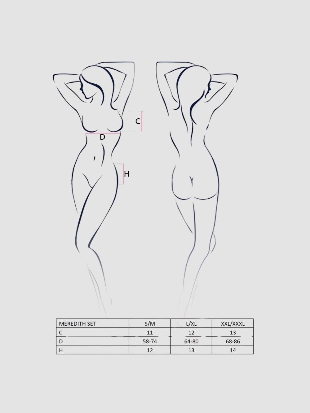 Ensemble 3 Pièces Meredith Noir