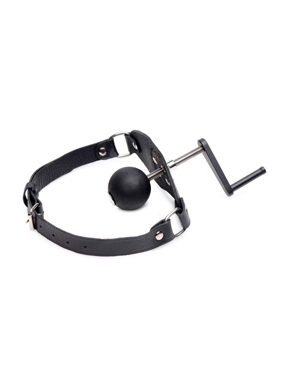 Bâillon à vis cuir et silicone The Killer main product photo