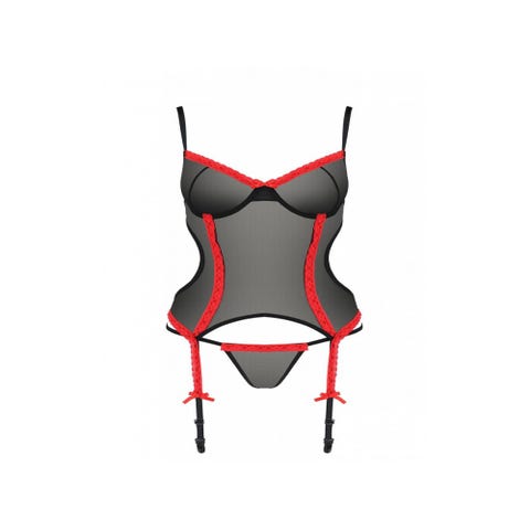 Guêpière Duru Noire & Rouge