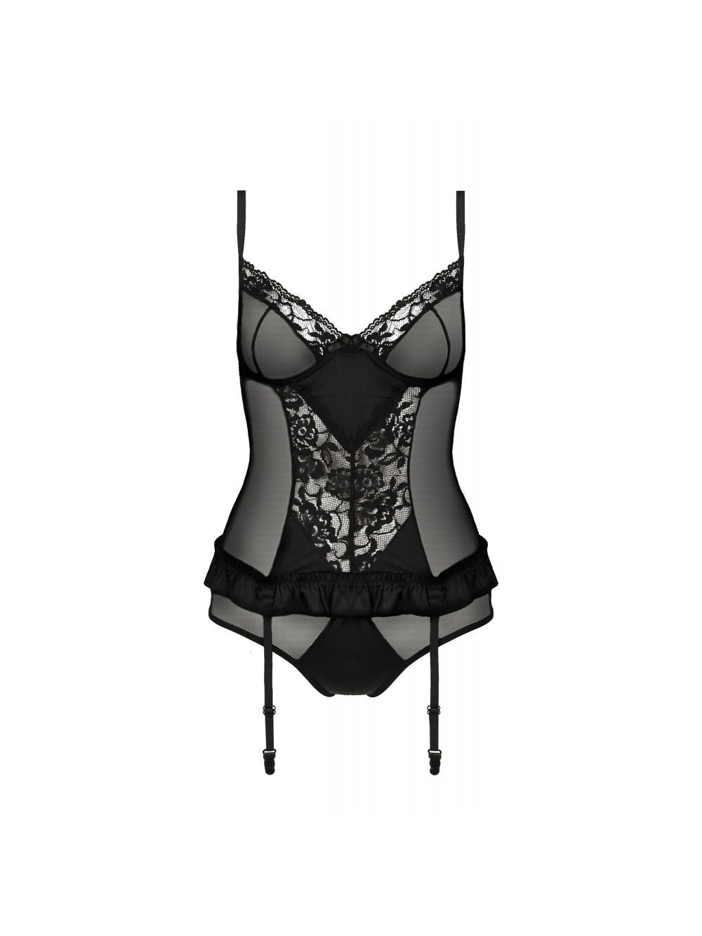 Guêpière Melek Noire main product photo