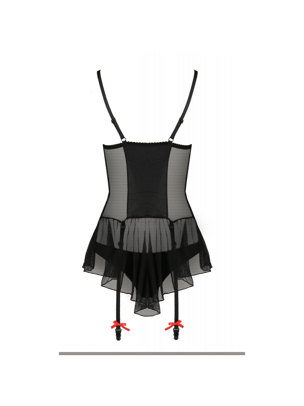Guêpière Odina Noire & Rouge