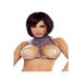 Soutien-Gorge Ouvert Harnais PR7090 Bleu