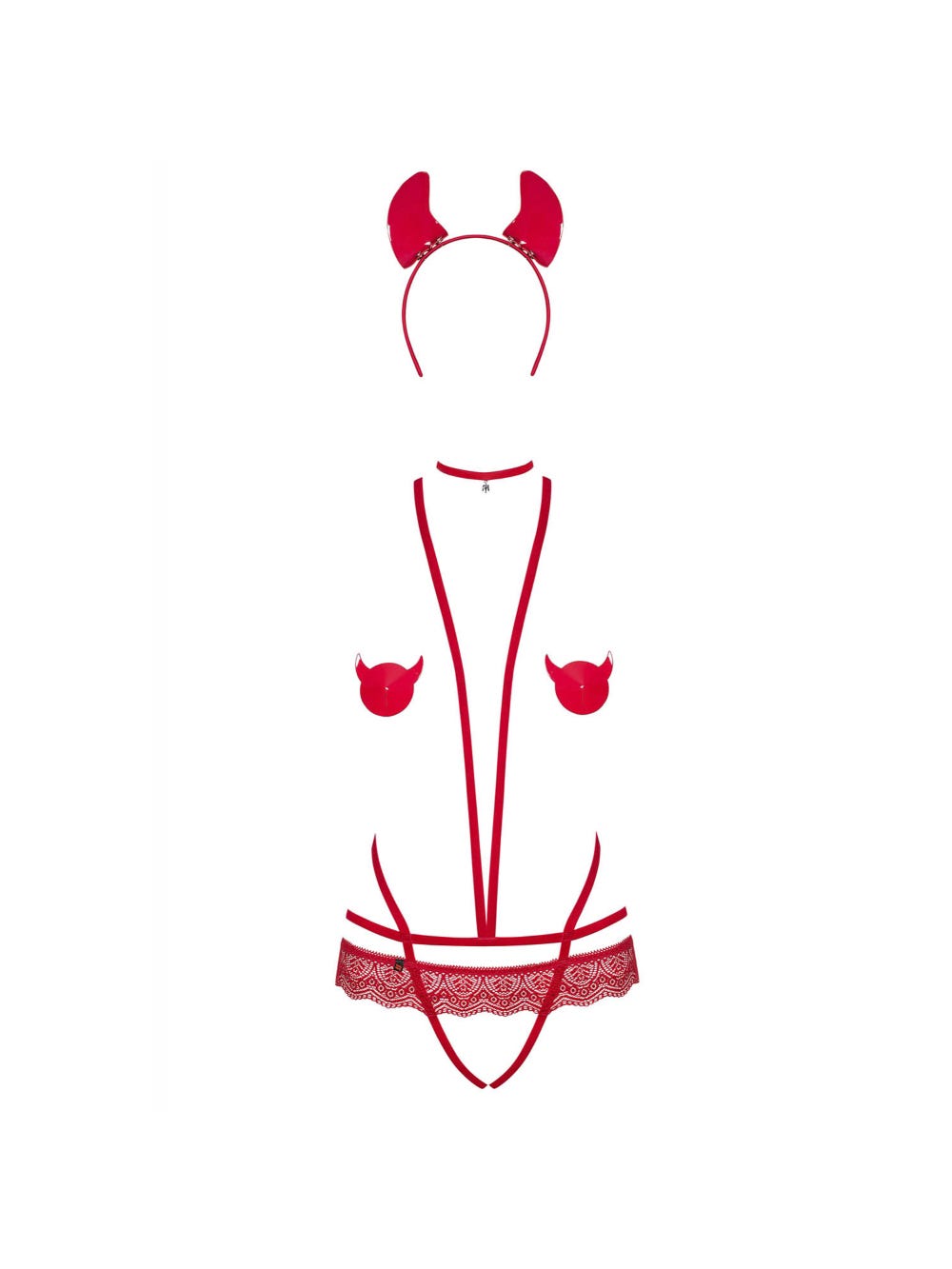 Ensemble 4 Pièces Evilia Rouge main product photo