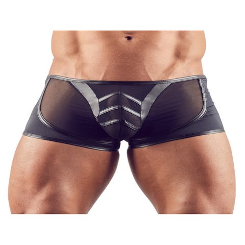 Boxer Bi-Matière Noir 