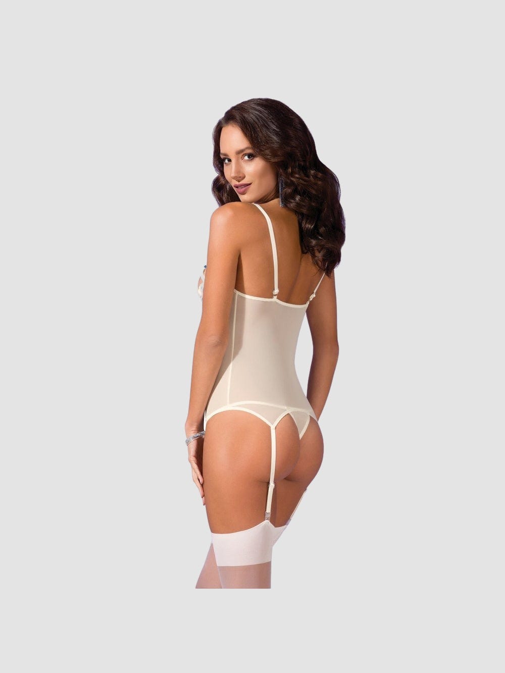 Guêpière Emma Ecrue & Bleue