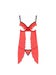 Nuisette Babydoll Ouverte Cherry Devil Collection Rouge