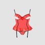 Guêpière Ouverte Cherry Devil Collection Rouge