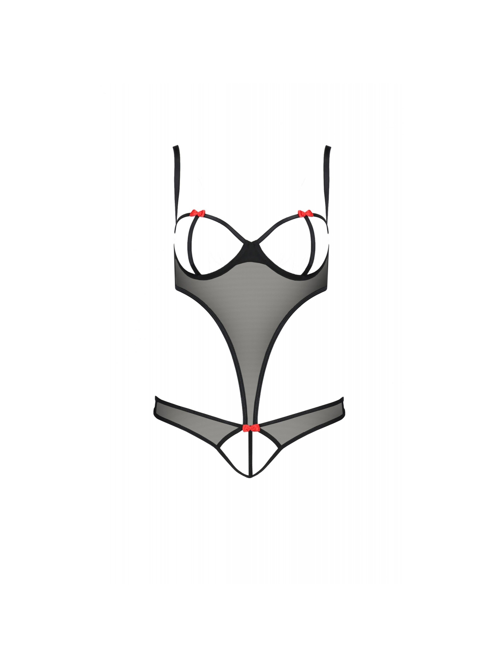 Body Ouvert Heidi Devil Collection Noir