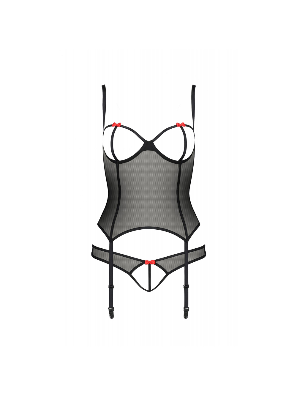 Guêpière Ouverte Heidi Devil Collection Noire