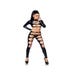Ensemble 2 Pièces Top & Legging Wetlook Noir