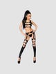 Ensemble 3 Pièces Legging Effet Porte-Jarretelles Wetlook Noir