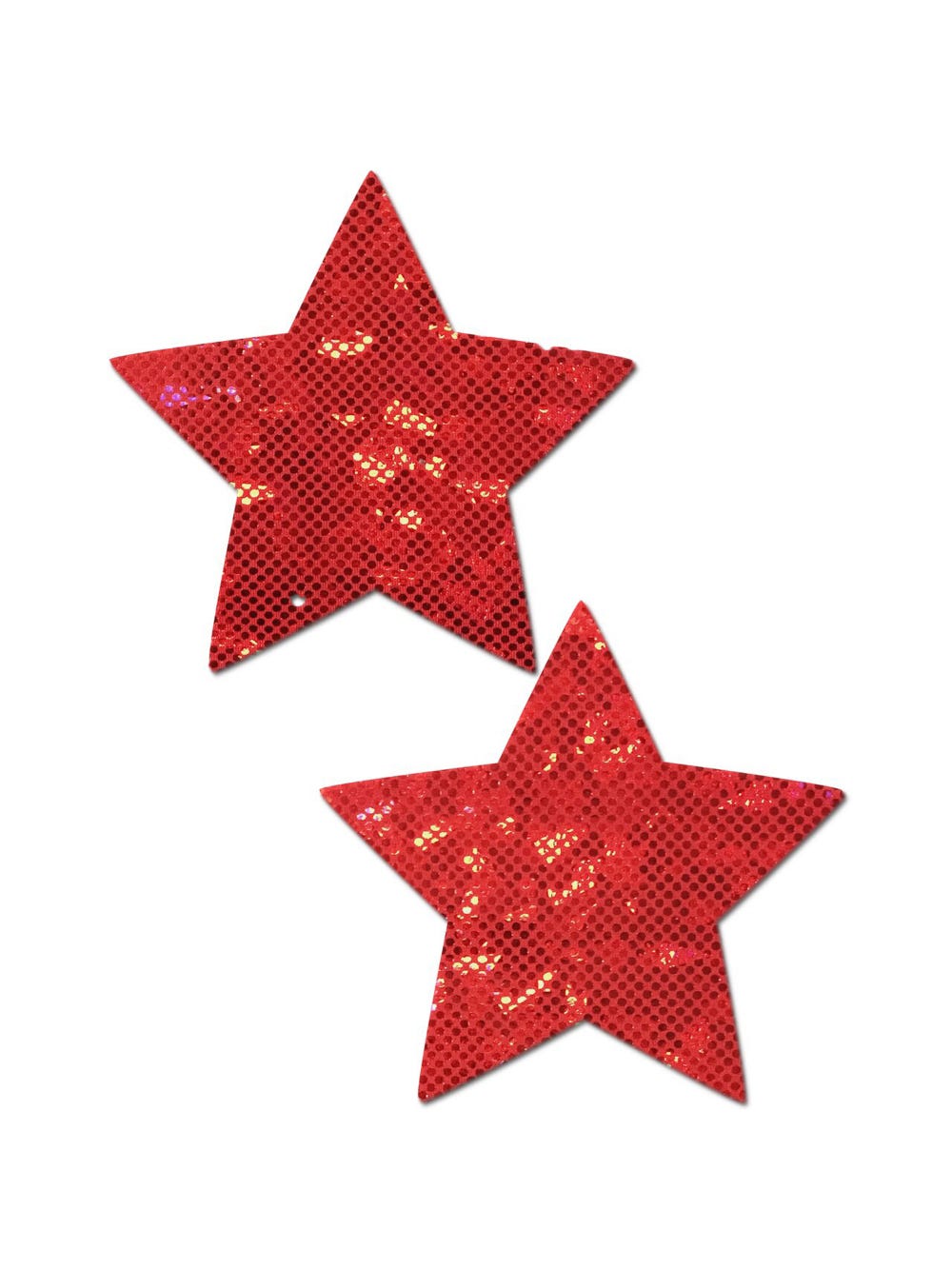 Caches-Tétons Étoile Disco Rouges main product photo