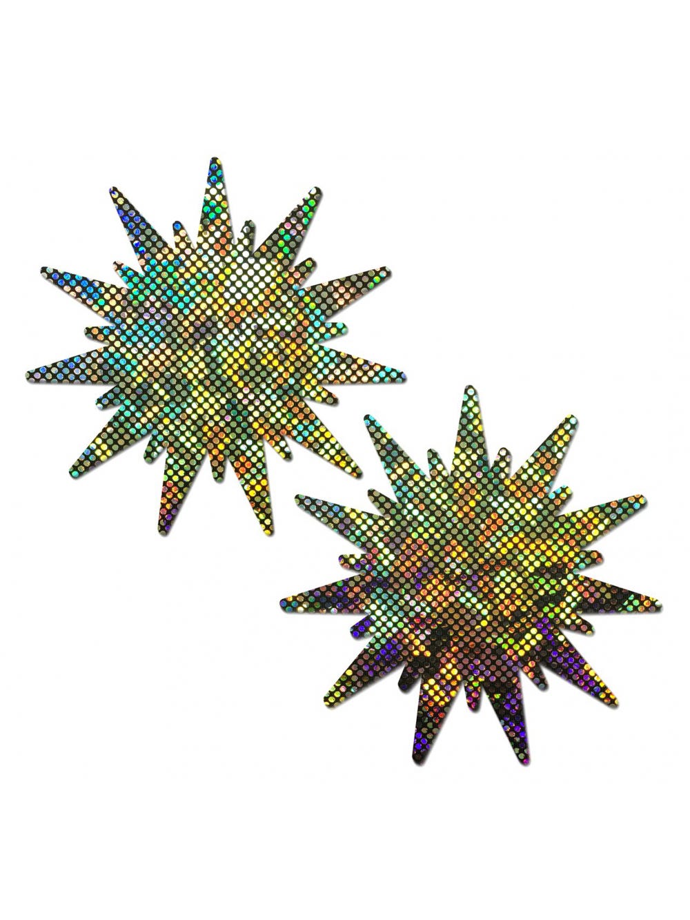 Caches-Tétons Cristaux Disco Argentés main product photo