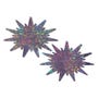 Caches-Tétons Cristaux Disco Violets