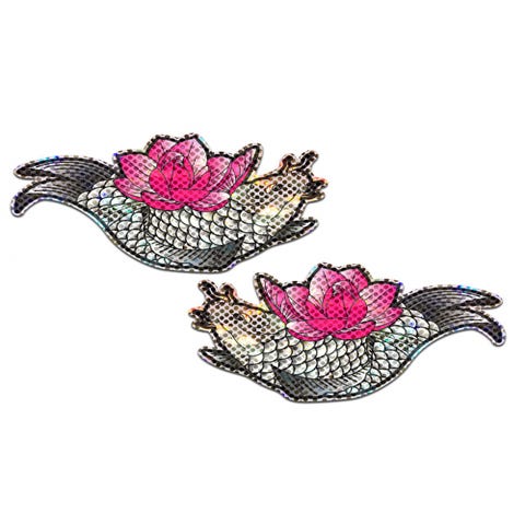 Caches-Tétons Poisson & Lotus Disco Diamants