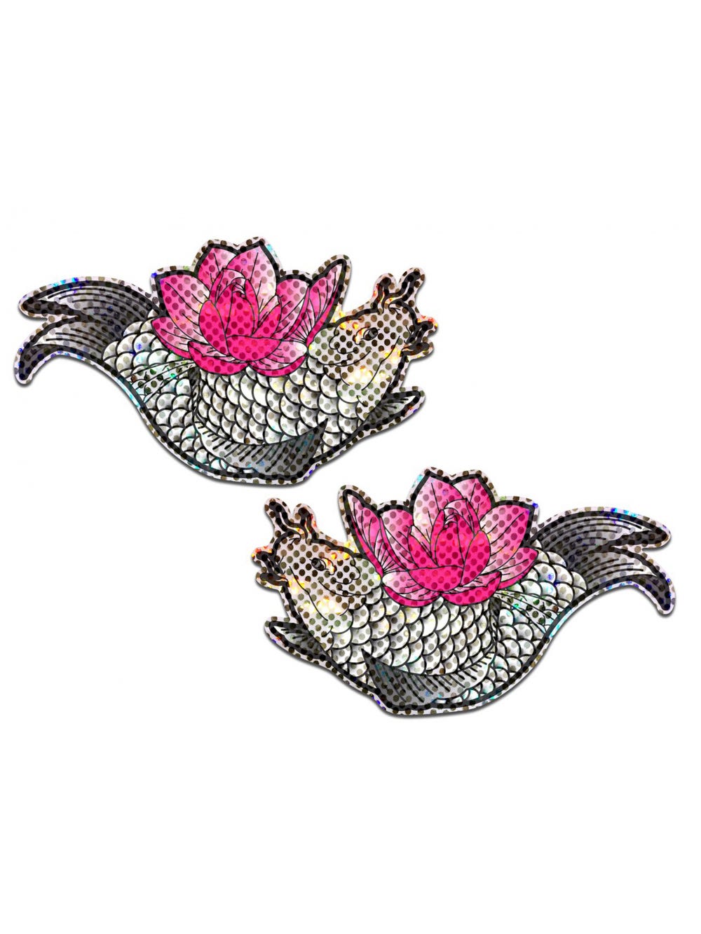 Caches-Tétons Poisson & Lotus Disco Diamants main product photo