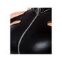 Ensemble 2 Pièces Découpe & Zip Wetlook Noir