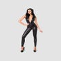 Combinaison Capuche & Zip Wetlook Noire