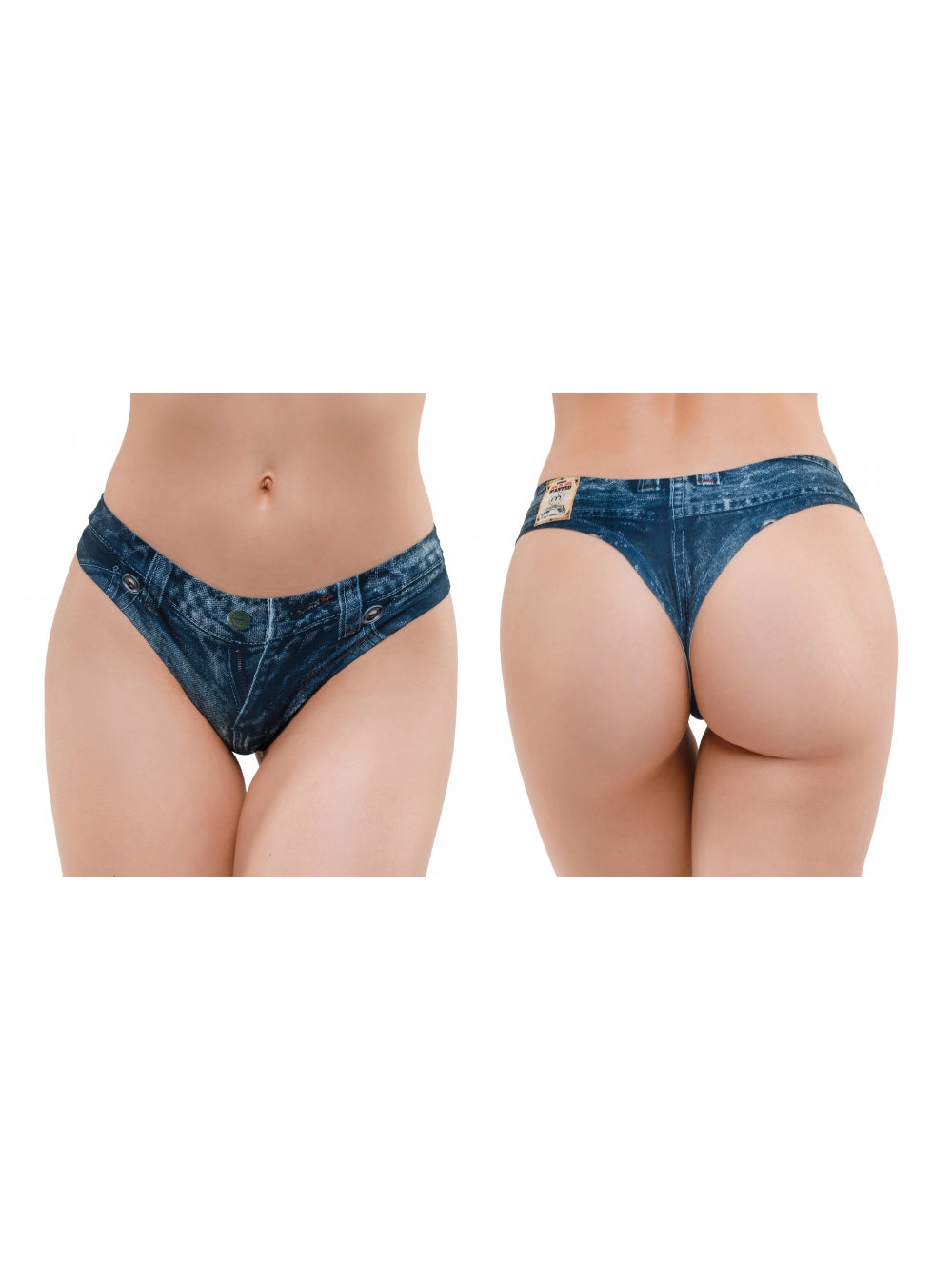 String Invisible Jeans Foncé