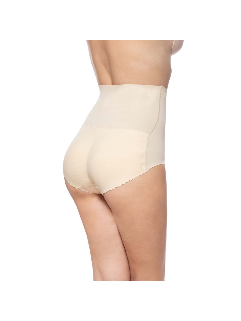 Culotte Rembourrée Taille Haute Beige main product photo