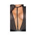 Body Mousseline Transparente & Lanière Noir