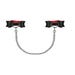 Menottes Noeud A745 Chaines Noires & Rouges