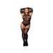 Combinaison Body & Bas Résille & Dentelle Noire