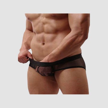 Slip Résille Noir