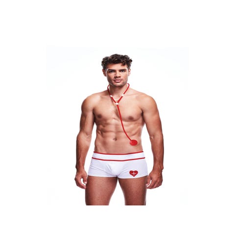 Costume 2 Pièces Docteur D'amour Blanc & Rouge