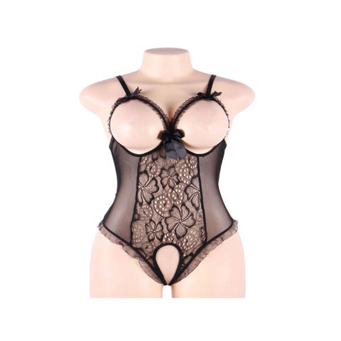 Body Ouvert Jockstrap & Seins Nus Noir