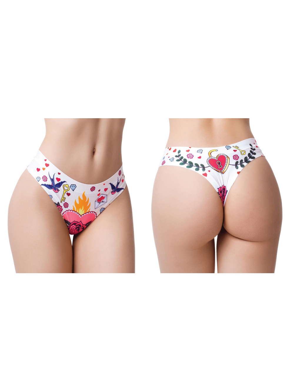 String Invisible Love Old School Blanc main product photo