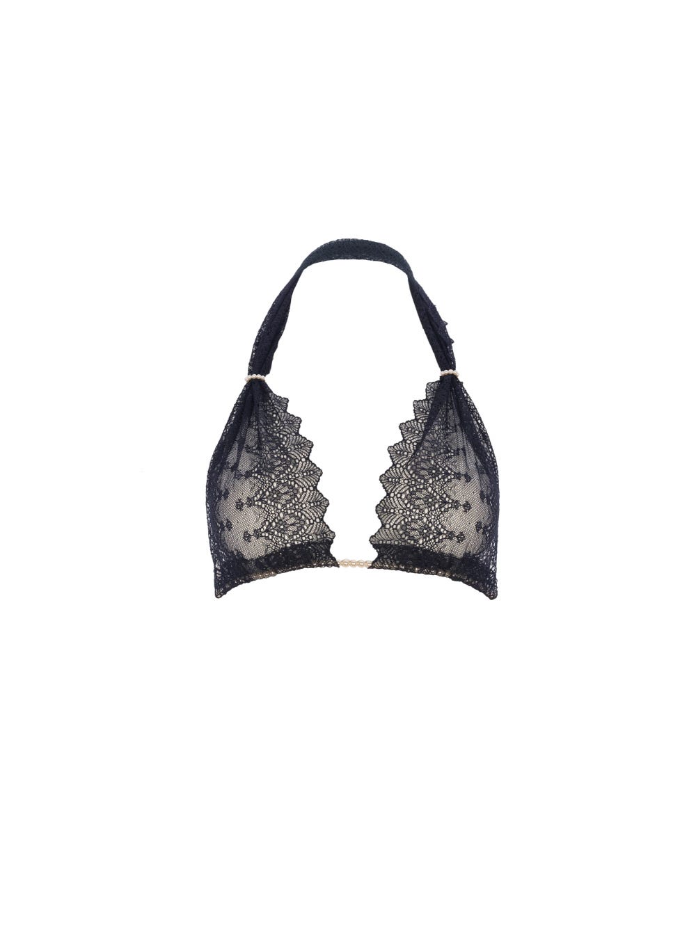 Soutien-Gorge à Perles Geneva Noir main product photo