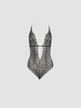 Body à Perles Geneva Noir