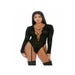Body Jarretelles Feline Lustful Long Sleeve Noir