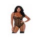 Body Jarretelles Caged in Love Net Noir