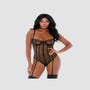 Body Jarretelles Caged in Love Net Noir