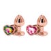 Plug Anal Bijou Coeur Rear Assets Rose Gold Small