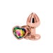 Plug Anal Bijou Coeur Rear Assets Rose Gold Small