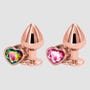 Plug Anal Bijou Coeur Rear Assets Rose Gold Medium