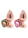 Plug Anal Bijou Coeur Rear Assets Rose Gold Medium