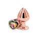 Plug Anal Bijou Coeur Rear Assets Rose Gold Medium