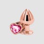Plug Anal Bijou Coeur Rear Assets Rose Gold Medium