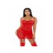Guêpière Longue Sheer Desires Mesh Rouge